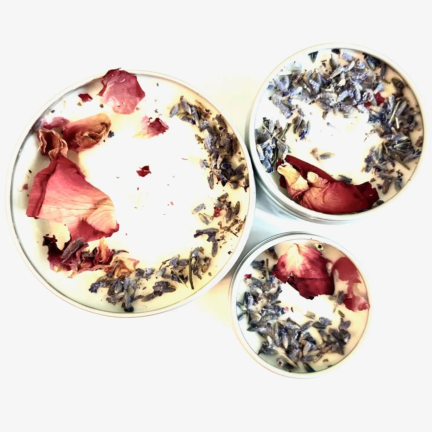 Botanical Soy Candle with Flowers