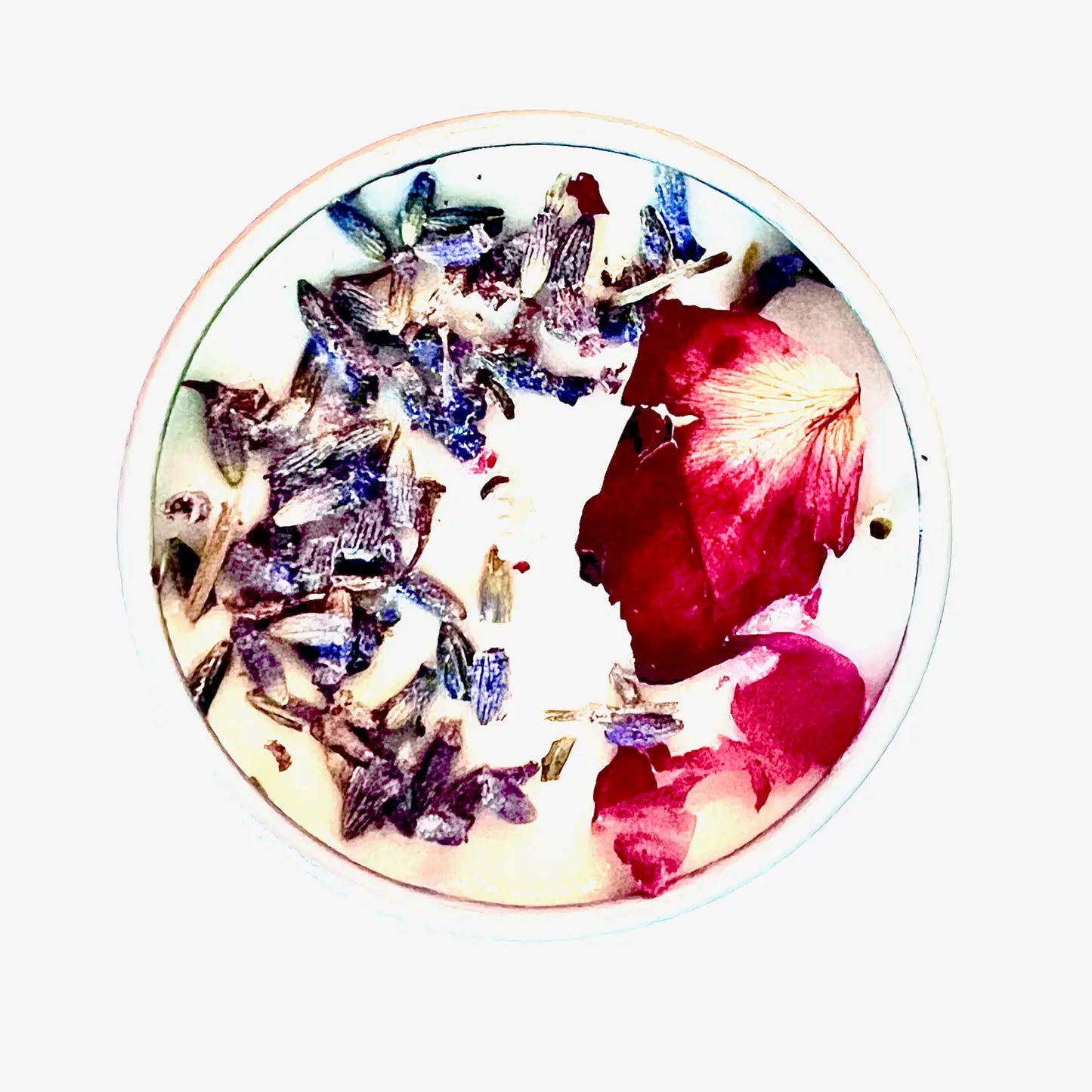 Botanical Soy Candle with Flowers