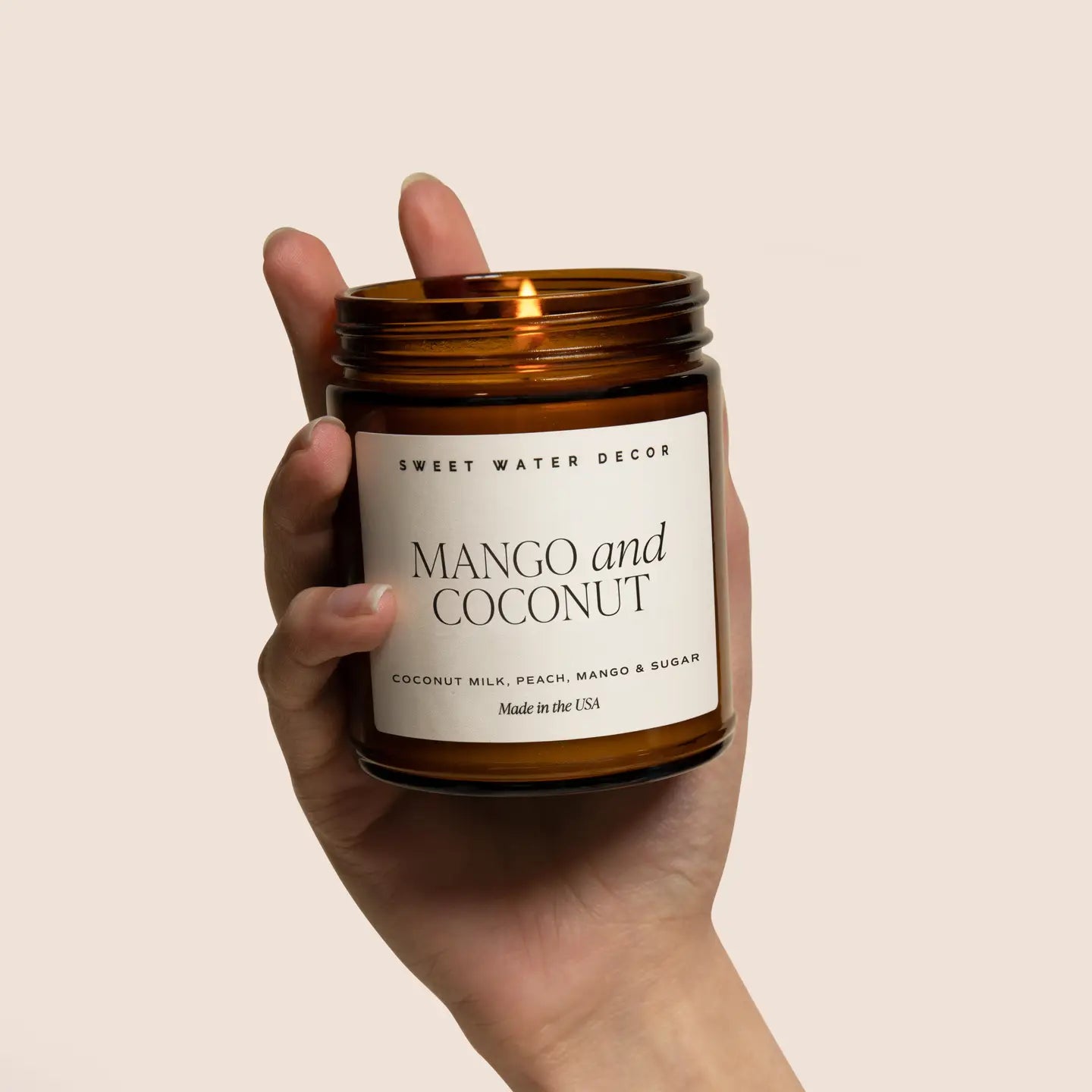 Mango and Coconut 9 oz Soy Candle