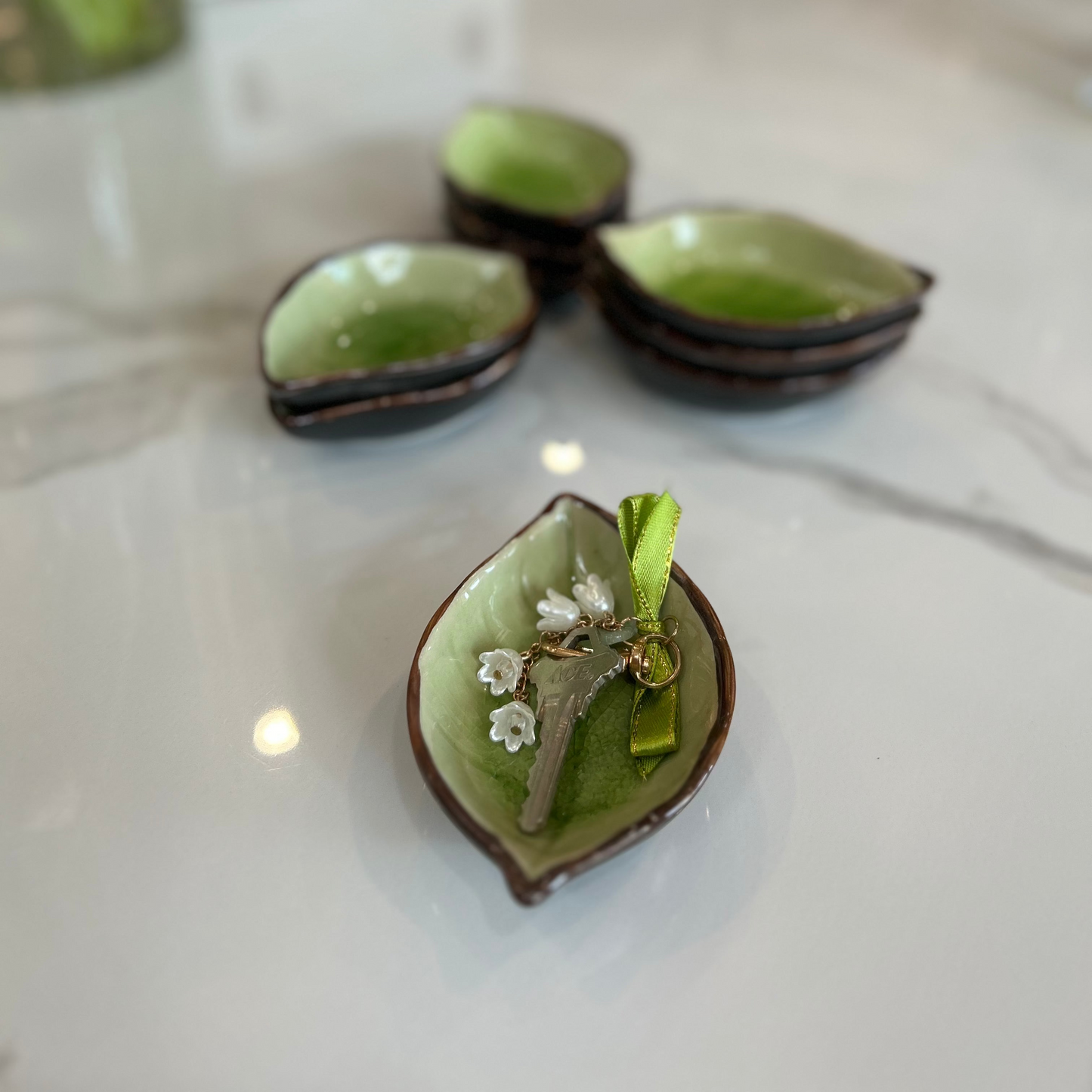 Small Ceramic Leaf Dish