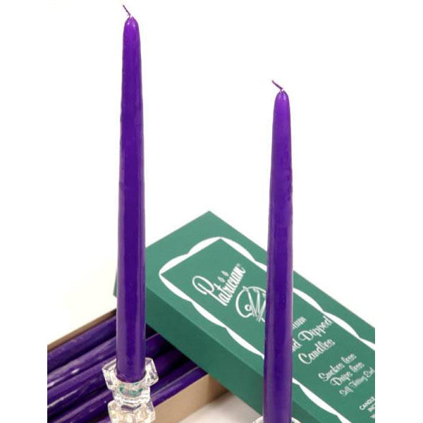 Purple Patrician Taper Candle