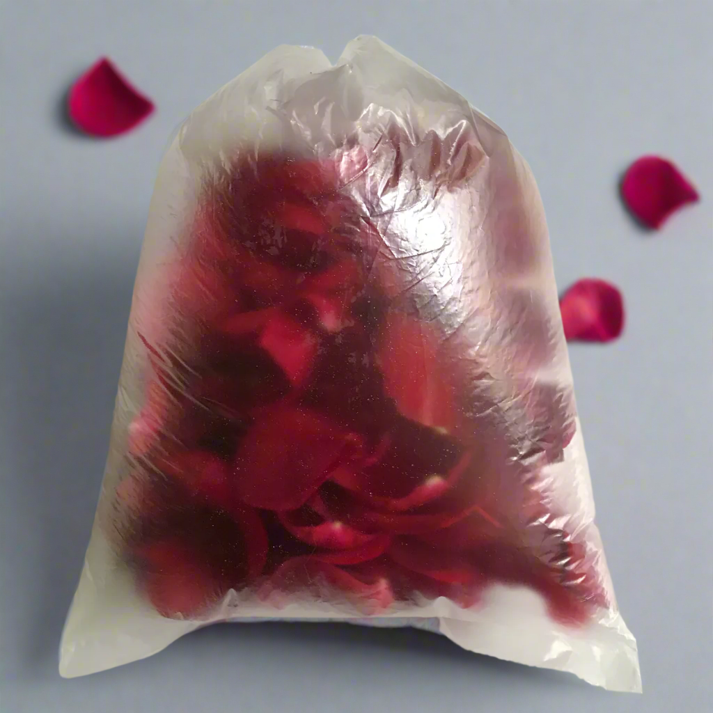 red rose petals