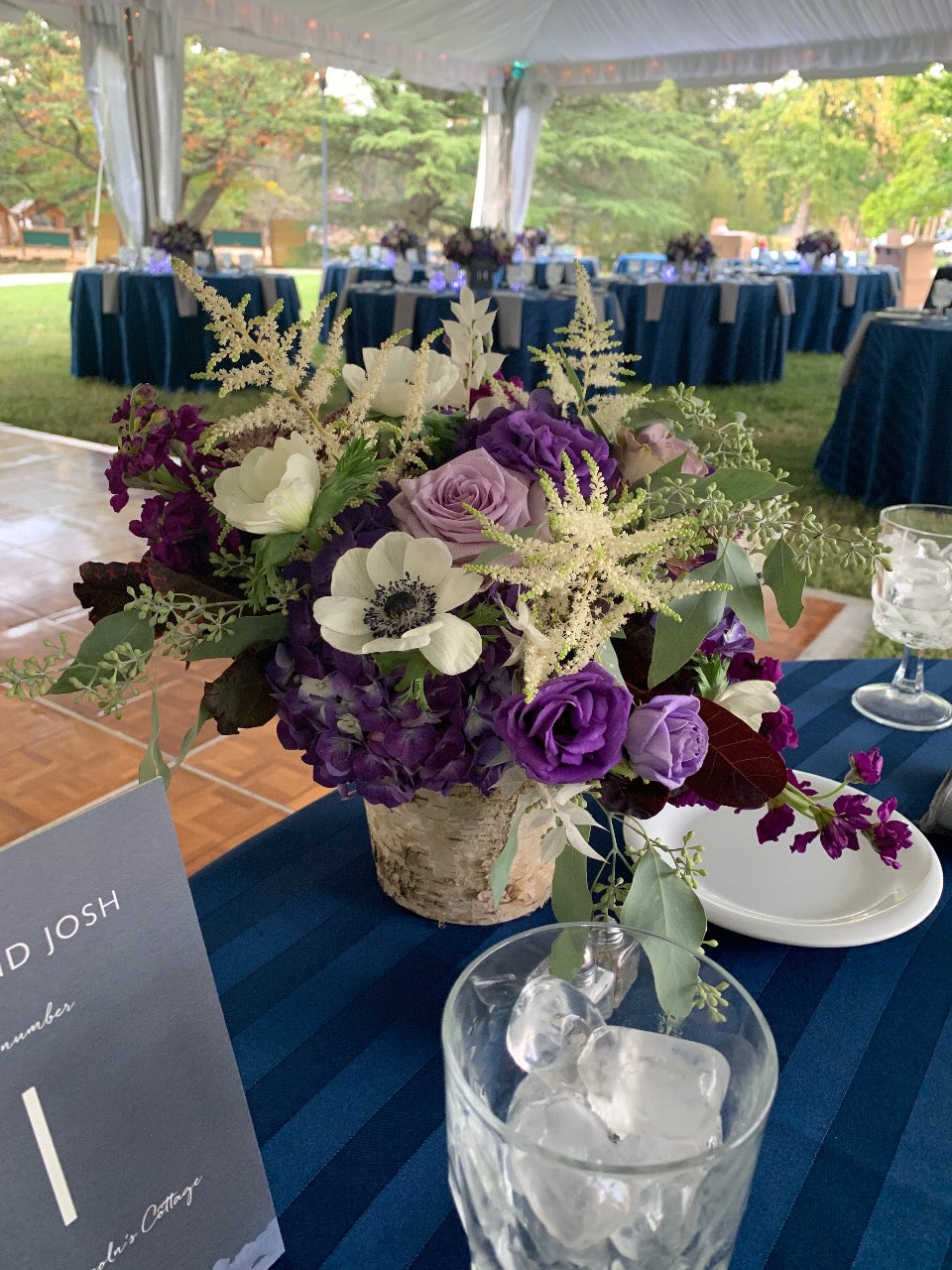 Standard micro wedding centerpiece