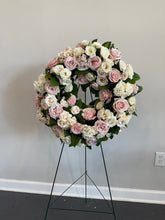 Load image into Gallery viewer, Sympathy floral wreath to honor your loved one
