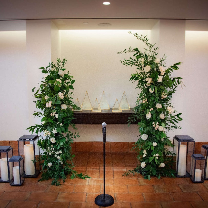 Deconstructed wedding arch