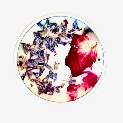 Botanical Soy Candle with Flowers