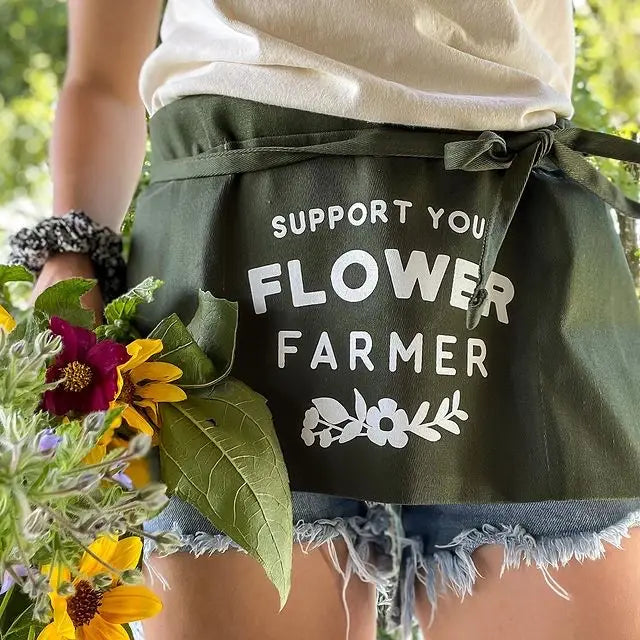 Garden Waist Apron – Support Your Flower Farmer (3 Pocket)