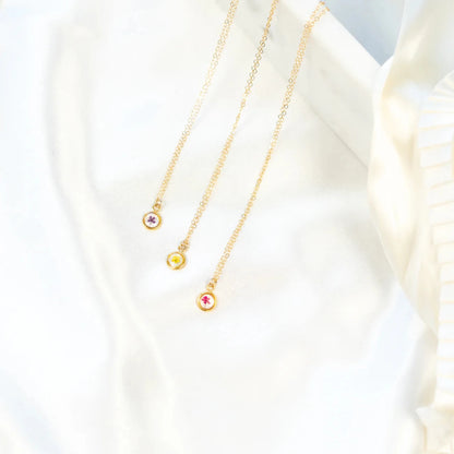 Mini Pressed Flower Necklace