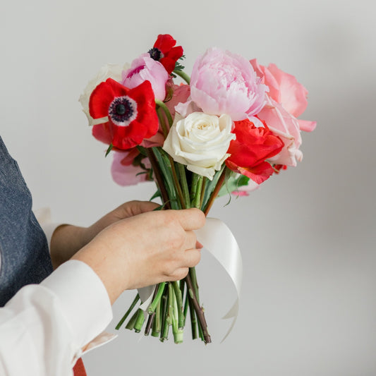 Hand tied flower arrangement