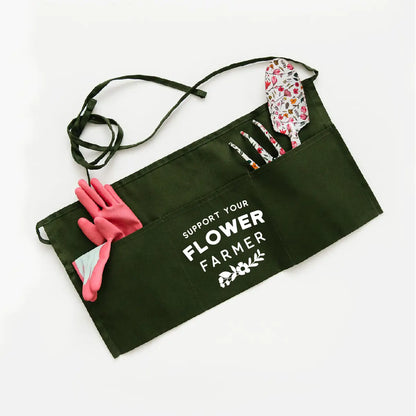 Garden Waist Apron – Support Your Flower Farmer (3 Pocket)