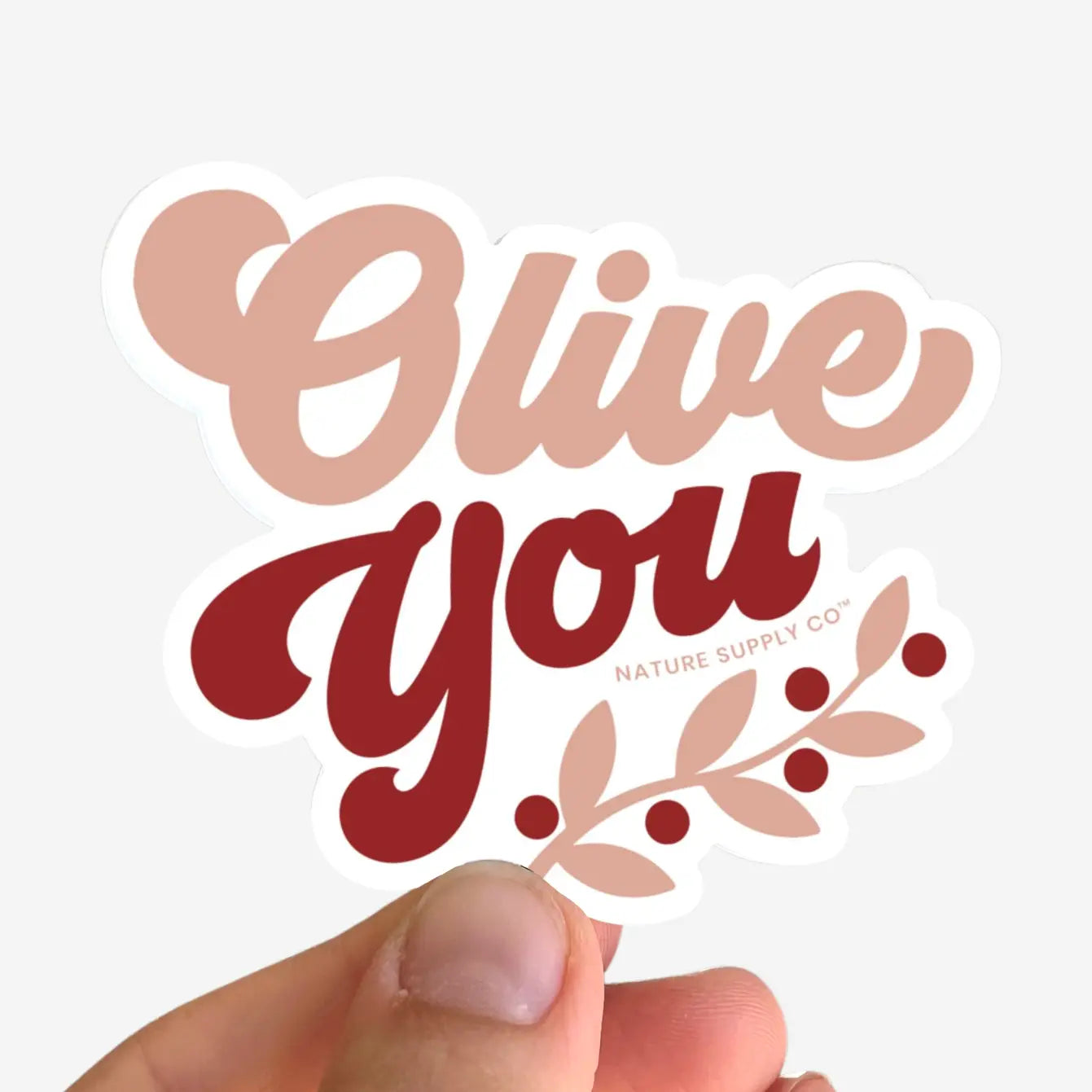 Olive You Sticker - pink