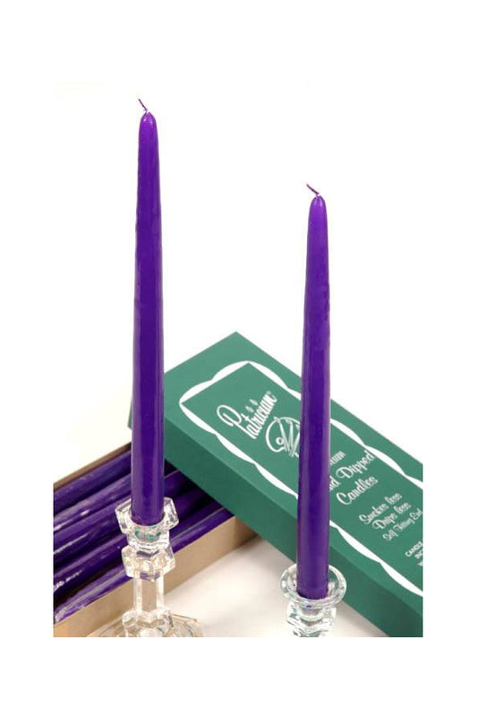 Purple Patrician Taper Candle