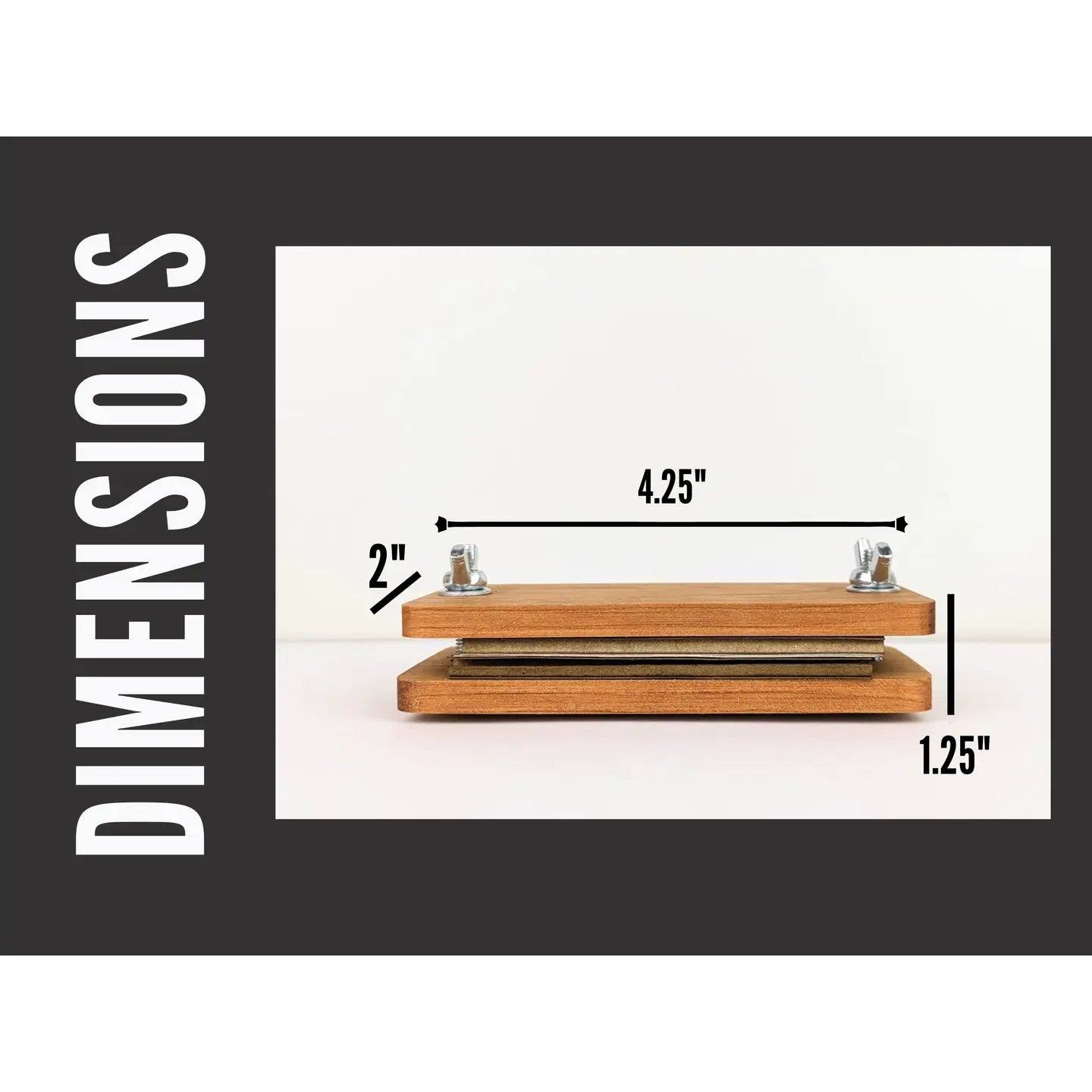 Dimensions of wood flower press