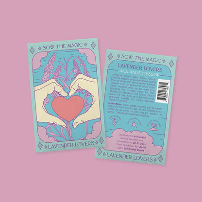 Lavender lovers tarot seed packet