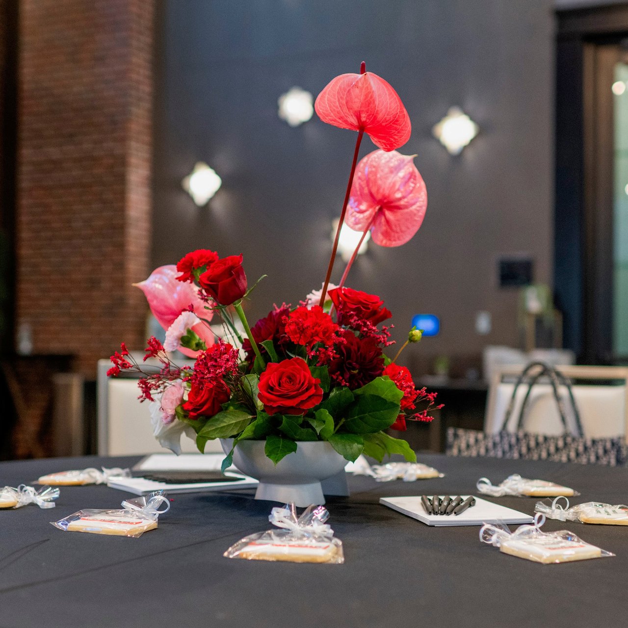 modern pink arrangement