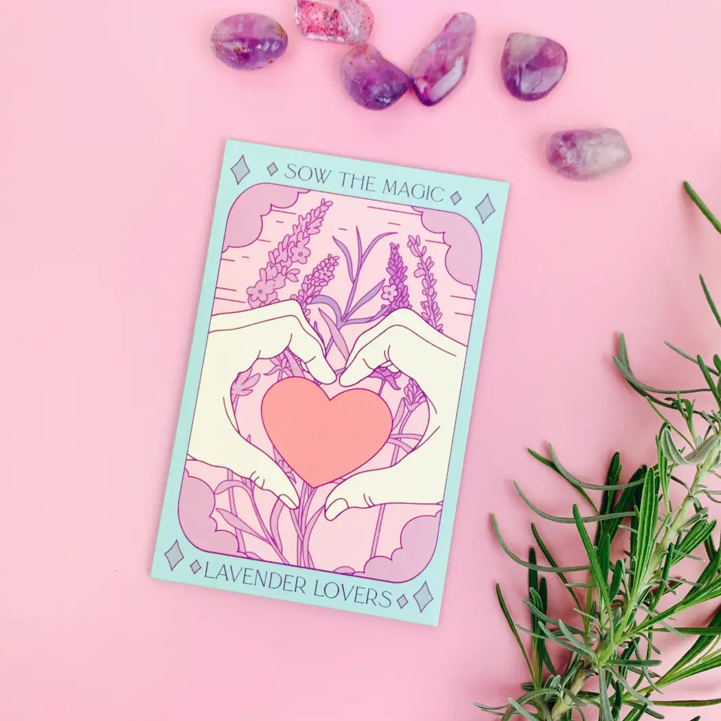 Lavender Lovers tarot seed packet