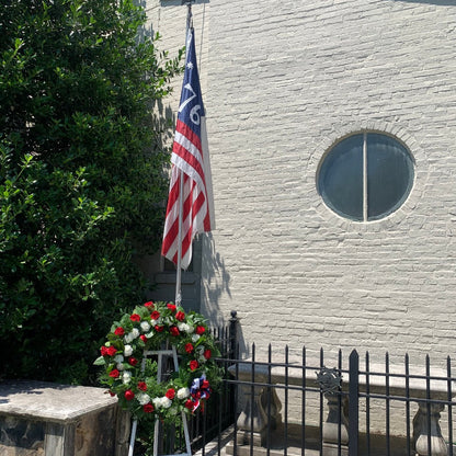 Patriotic wreath for memorial