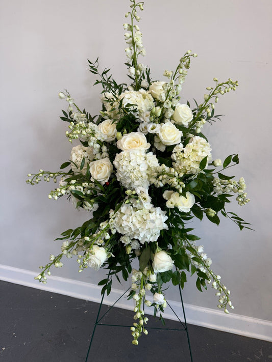 Standing funeral spray