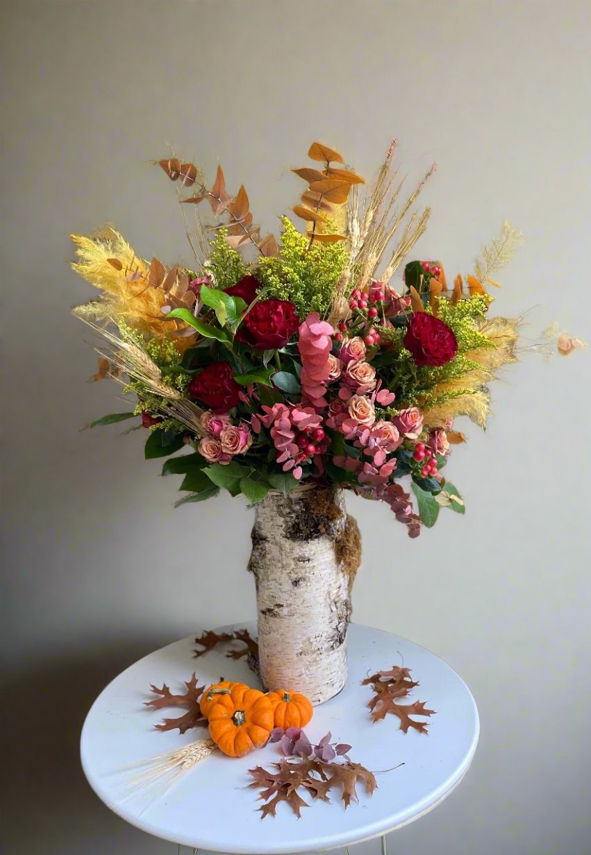 tall and showy bespoke arrangement