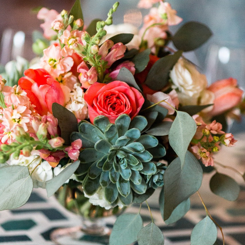 Luxe garden centerpiece